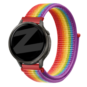 Bandz Bracelet nylon Loop Garmin Forerunner 265s (arc-en-ciel)