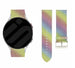 Bracelet cuir pailleté Samsung Galaxy Watch FE (arc en ciel)