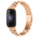 Bracelet acier Fitbit Inspire 3 (or rose)