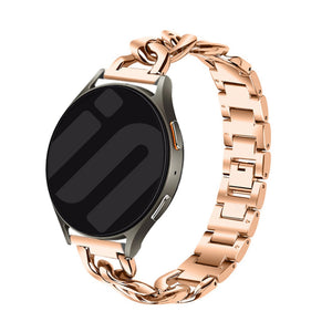 Bracelet chaîne acier Samsung Galaxy Watch 6 - 44mm (or rose)