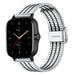 Bracelet acier inoxydable Amazfit GTS 2 (argent/noir)