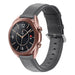 Bracelet cuir Samsung Galaxy Watch 3 - 41 mm (gris foncé)