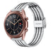 Bracelet acier inoxydable Samsung Galaxy Watch 3 41mm (argent/noir)