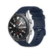 Bracelet silicone luxe Samsung Galaxy Watch 3 45mm (bleu foncé)