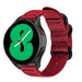 Bracelet nylon boucle Samsung Galaxy Watch 4 40mm (rouge)