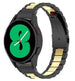 Bracelet maillons acier Samsung Galaxy Watch 4 40mm (noir/or)