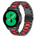 Bracelet acier Samsung Galaxy Watch 4 - 44 mm (noir/rouge)