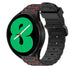Bracelet boucle sport Samsung Galaxy Watch 4 44mm (noir/rouge)