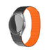 Bracelet silicone magnétique Galaxy Watch 4 Classic 46mm (noir/orange)