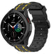 Bracelet boucle sport Samsung Galaxy Watch 4 classic 42mm (noir/jaune)