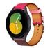 Bracelet cuir Samsung Galaxy Watch 5 - 40mm (rose/rouge foncé)