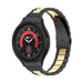Bracelet acier maillons Galaxy Watch 5 Pro (noir/or)