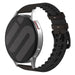 Bracelet silicone/cuir Polar Ignite 2 (noir/marron)