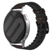 Bracelet silicone / cuir Samsung Galaxy Watch 3 41mm (marron)