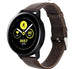 Bracelet cuir Samsung Galaxy Watch Active (marron foncé)