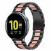 Bracelet acier Samsung Galaxy Watch Active (noir/rose)