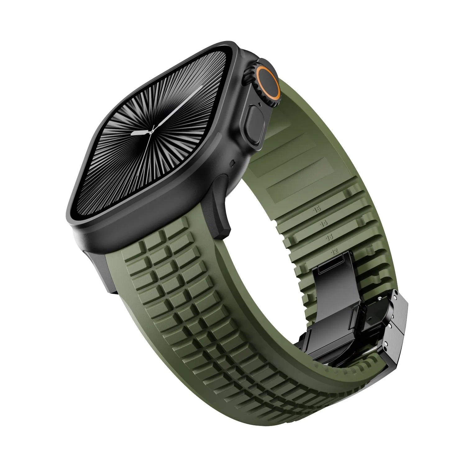 Bracelet silicone Premium Apple Watch (vert)