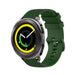 Bracelet silicone luxe Samsung Gear Sport (vert armée)