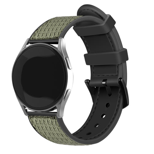 Bracelet nylon hybride Withings ScanWatch Nova (vert)