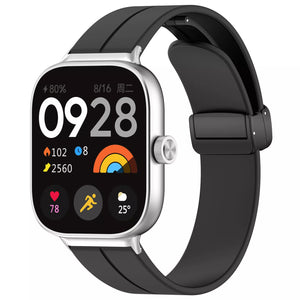 Bracelet silicone avec D-buckle Xiaomi Smart Band 9 Pro (noir)