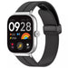 Bracelet silicone avec D-buckle Xiaomi Smart Band 9 Pro (noir)