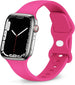 Bracelet Apple Watch silicone (rose vif)