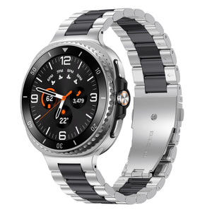 Bracelet acier Samsung Galaxy Watch 8 - 40mm (argent/noir)