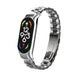 Bracelet acier Xiaomi Mi Band 7 (argent/noir)