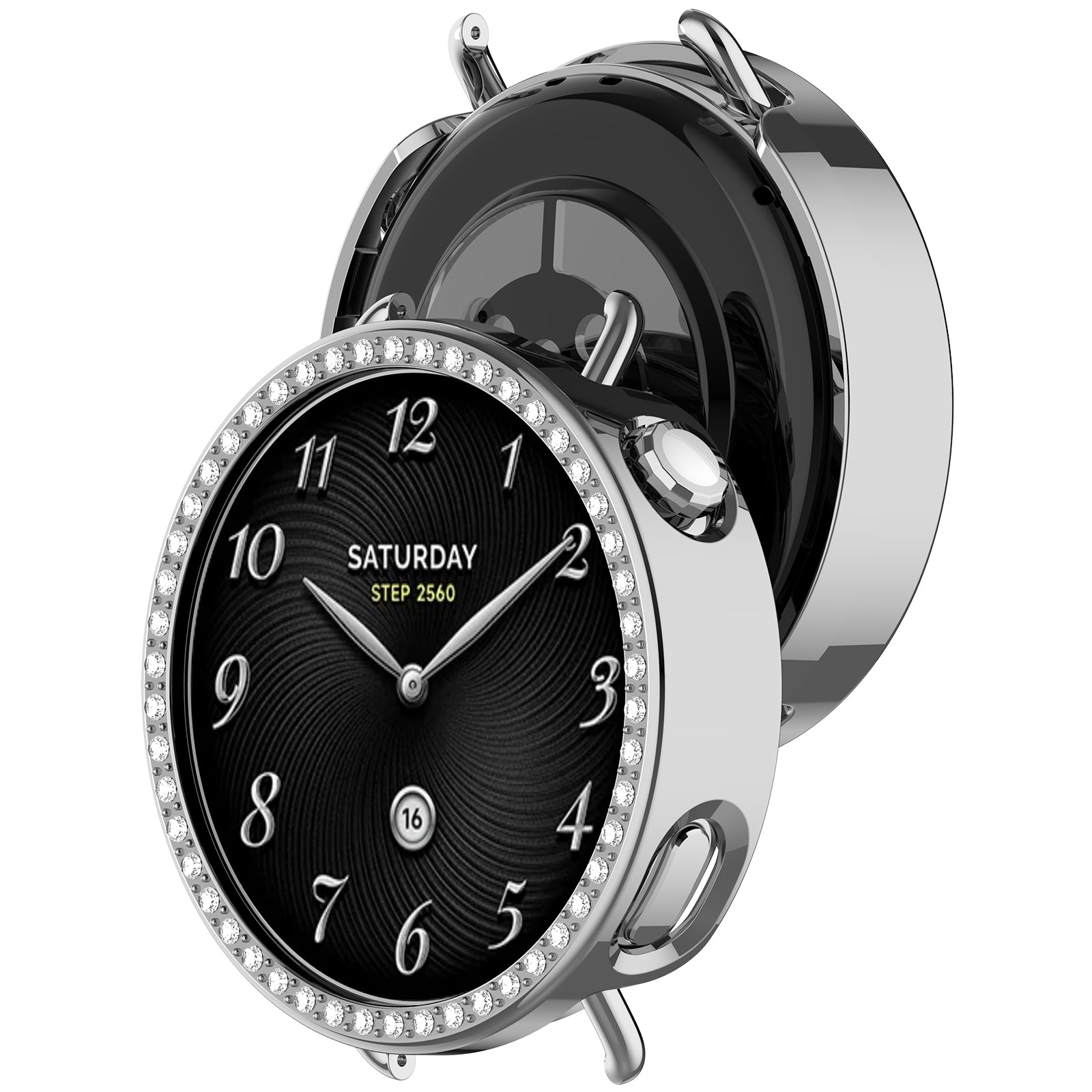Coque rigide diamant Xiaomi Watch S4 - 41mm (argenté)
