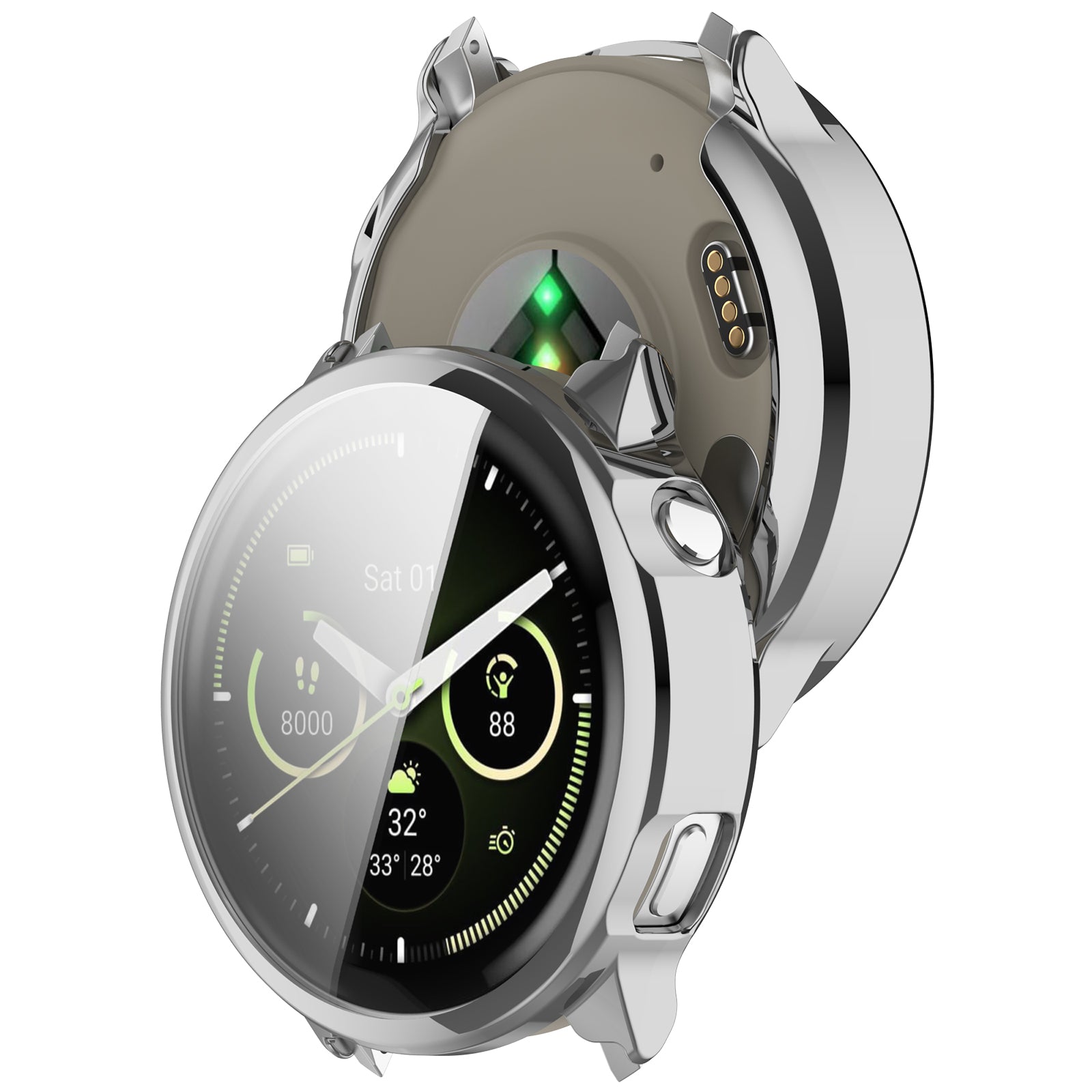 Coque TPU Garmin Venu 4 - 45mm (argent)