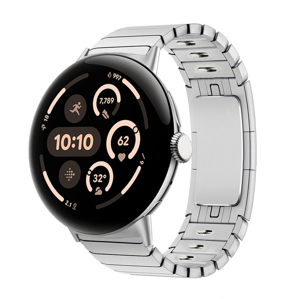 Bracelet métal premium à maillons Google Pixel Watch 5 - 45mm (argent)