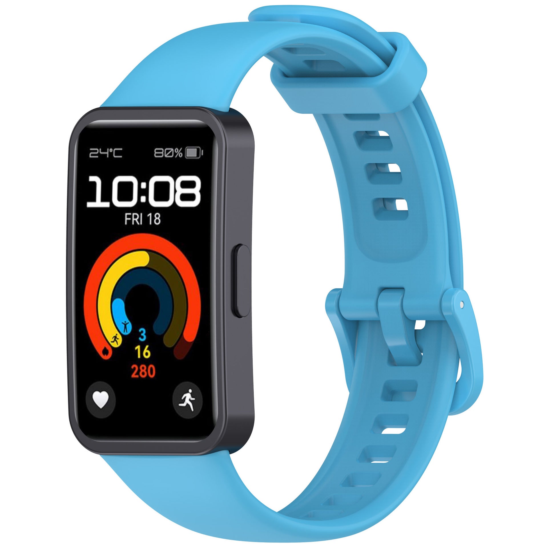 Bracelet silicone classique Huawei Band 8 (bleu clair)