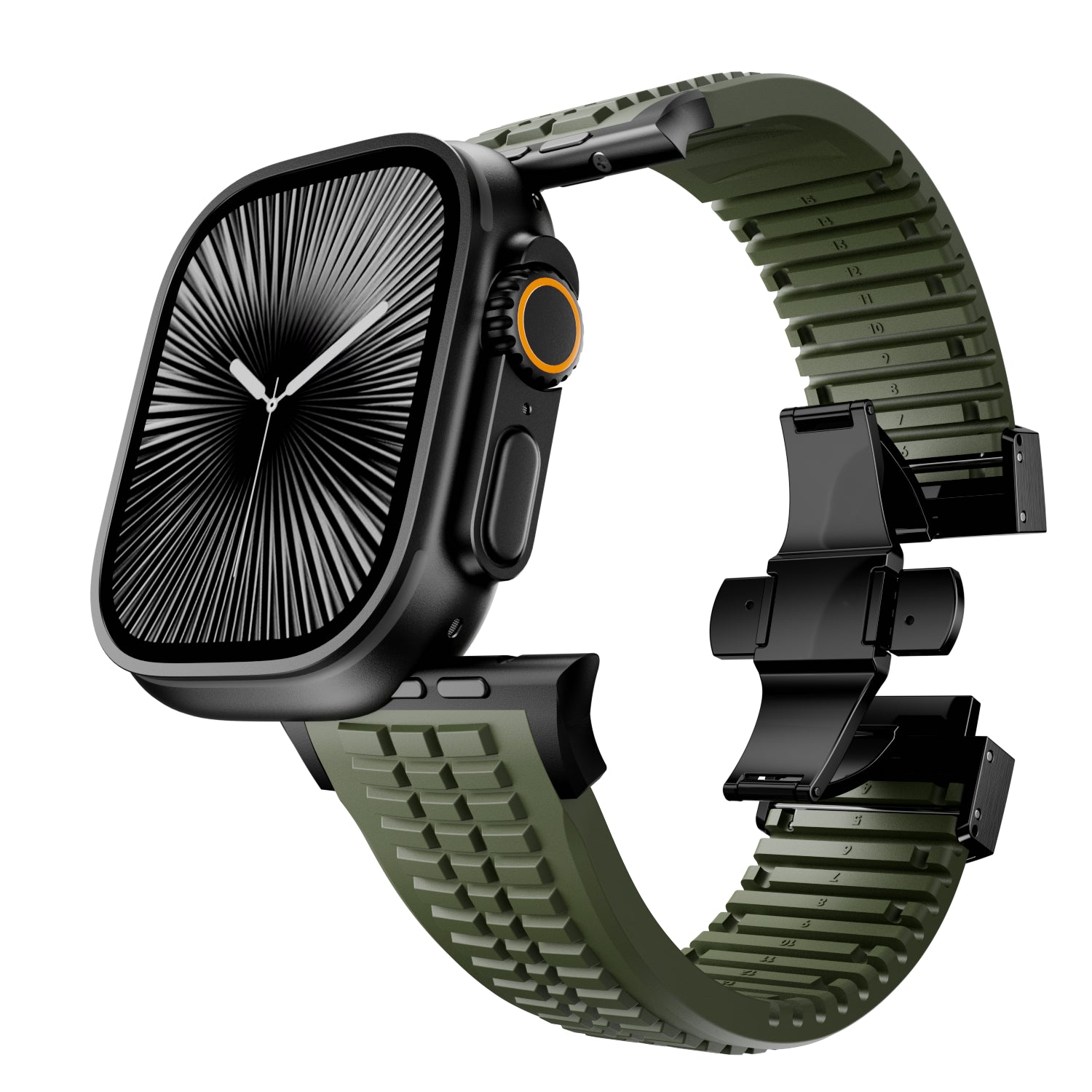 Apple Watch Ultra Premium Silicone Strap (Army Green)