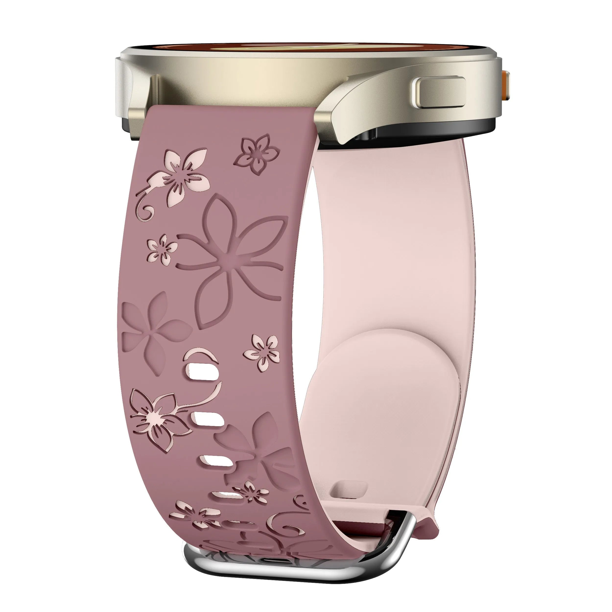 ICE Smart 2.0 Round 1.20 Flower Silicone Strap (Smoke Purple/Light Pink)