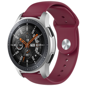 Silicone Sport Strap, on a watch, 3/4 front view