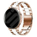 Bracelet acier Amazfit Bip 3 (Pro) (rose or/blanc)