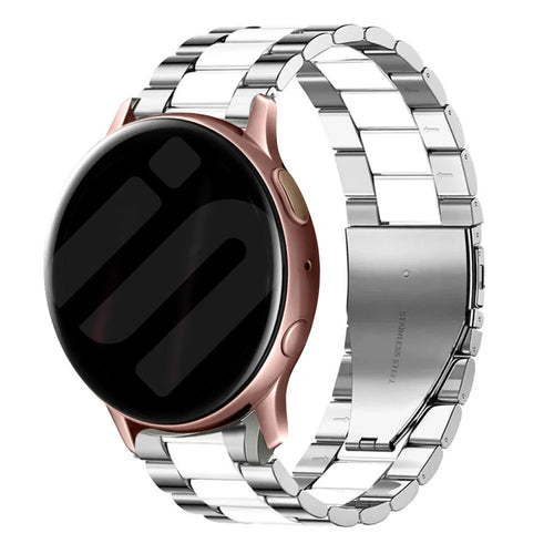 Bracelet acier Amazfit Bip U (Pro) (argent/blanc)