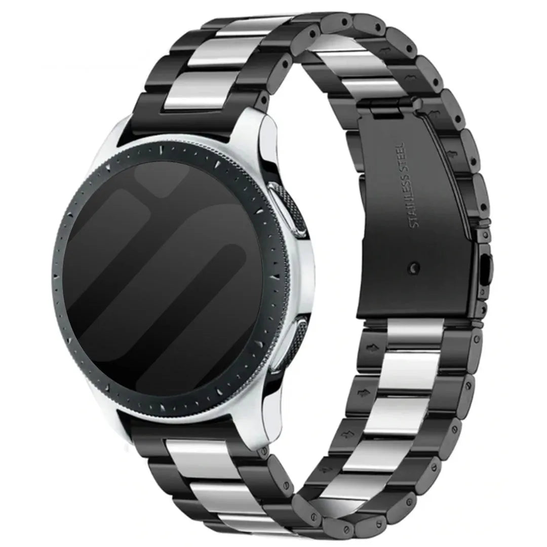 Bracelet acier Amazfit Bip 3 (Pro) (noir/argent)