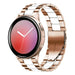 Bracelet acier Samsung Galaxy Watch Active (or rose/blanc)