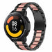 Bracelet acier Xiaomi Watch S1 (noir/rose)