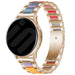 Bracelet résine et acier Amazfit GTS 4 (rose or/coloré)