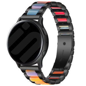 Bracelet résine et acier Amazfit Bip 3 (Pro) (noir/coloré)
