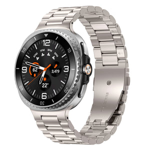 Bracelet acier Samsung Galaxy Watch 8 Classic (lumière stellaire)