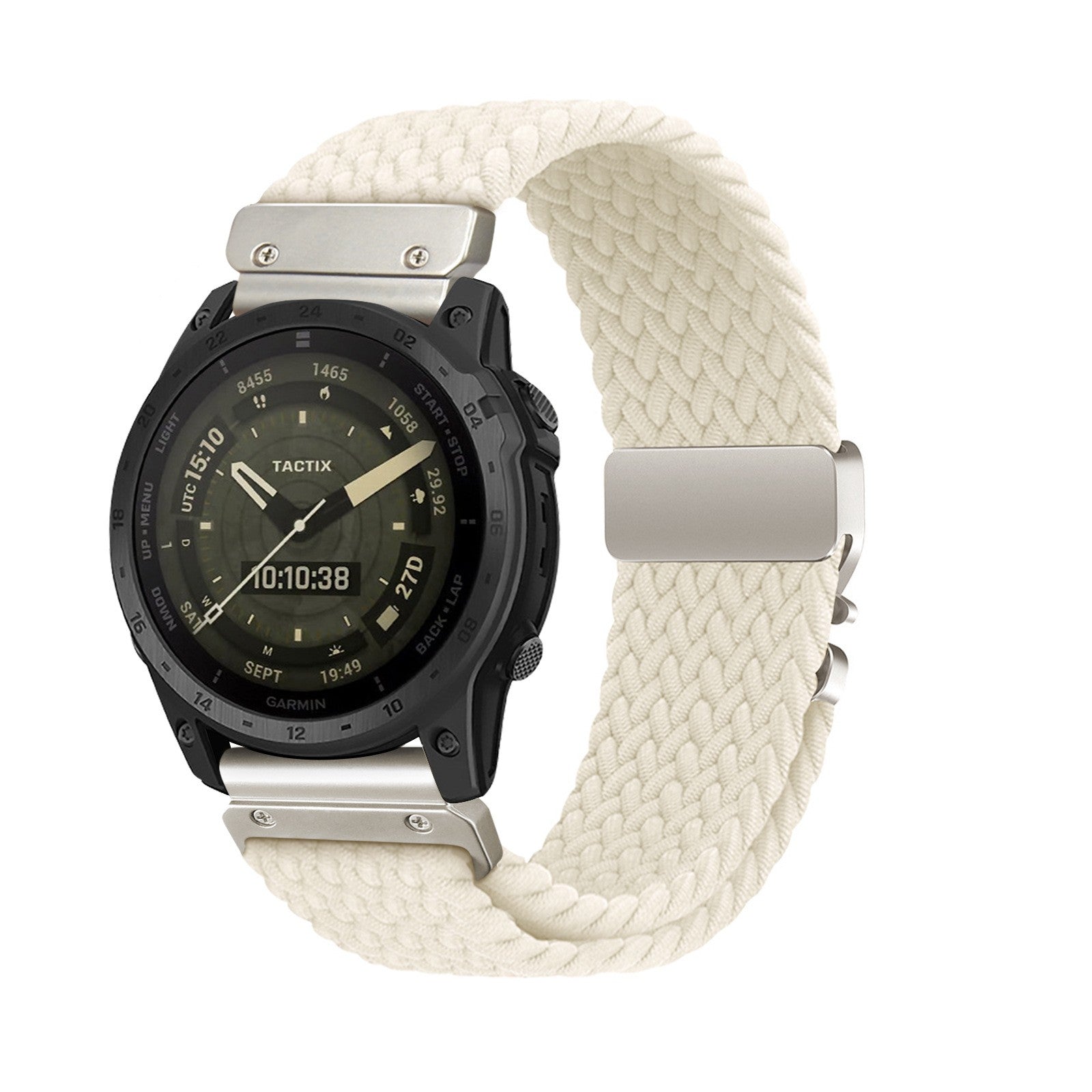 Garmin Instinct E - 40mm Braided Strap P-Buckle (Starlight)