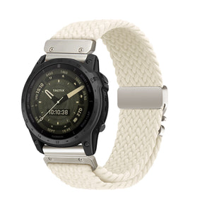 Bracelet tressé boucle en P Garmin Fenix 8 - 43mm (lumière stellaire)