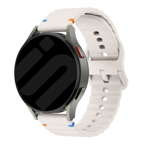 Samsung Galaxy Watch 3 41mm Wave Silicone Strap (Starlight)