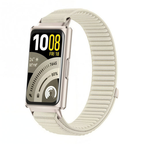 Bracelet nylon ondulé Huawei Band 11 (lumière stellaire)