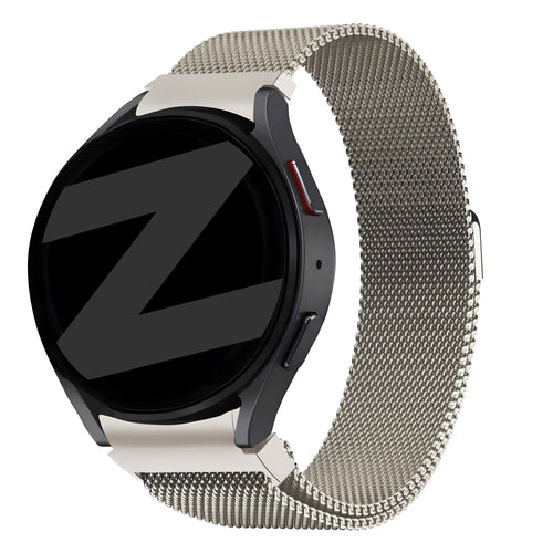 Bandz Samsung Galaxy Watch 5 44mm Milanese Loop Strap (Starlight)