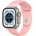 Bracelet silicone Apple Watch Ultra (rose clair)