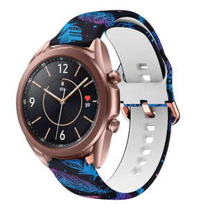 Print Silicone Strap, on a watch, 3/4 front view